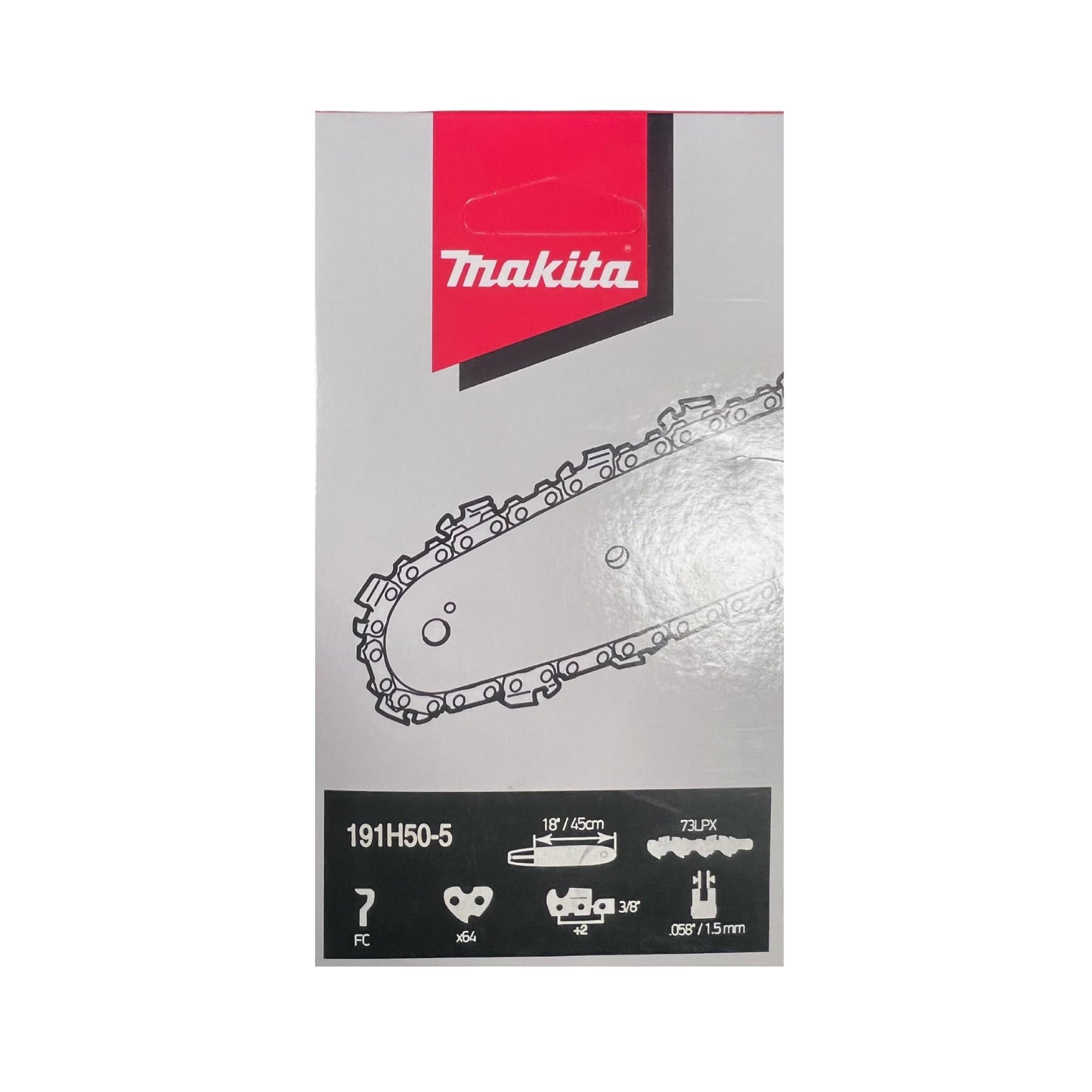 Makita 191H50-5 - cadena motosierra 18"/45cm 64 eslabones • 3/8" • 1,5 mm