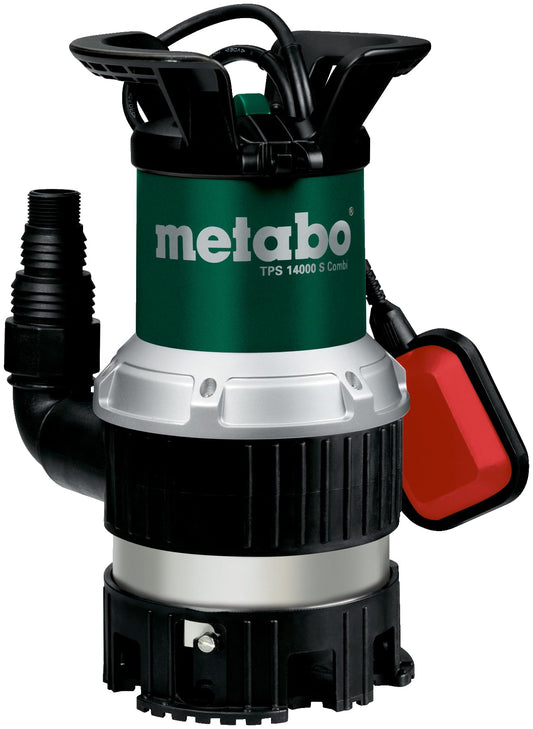 Metabo 251400000 - Bomba sumergible TPS 14000 S Combi, agua limpia y sucia, 14.000 l/h