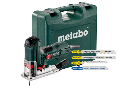 Metabo 601100900 - Sierra de calar STE 100 Quick SET 710 W, corte 100 mm, con 20 accesorios