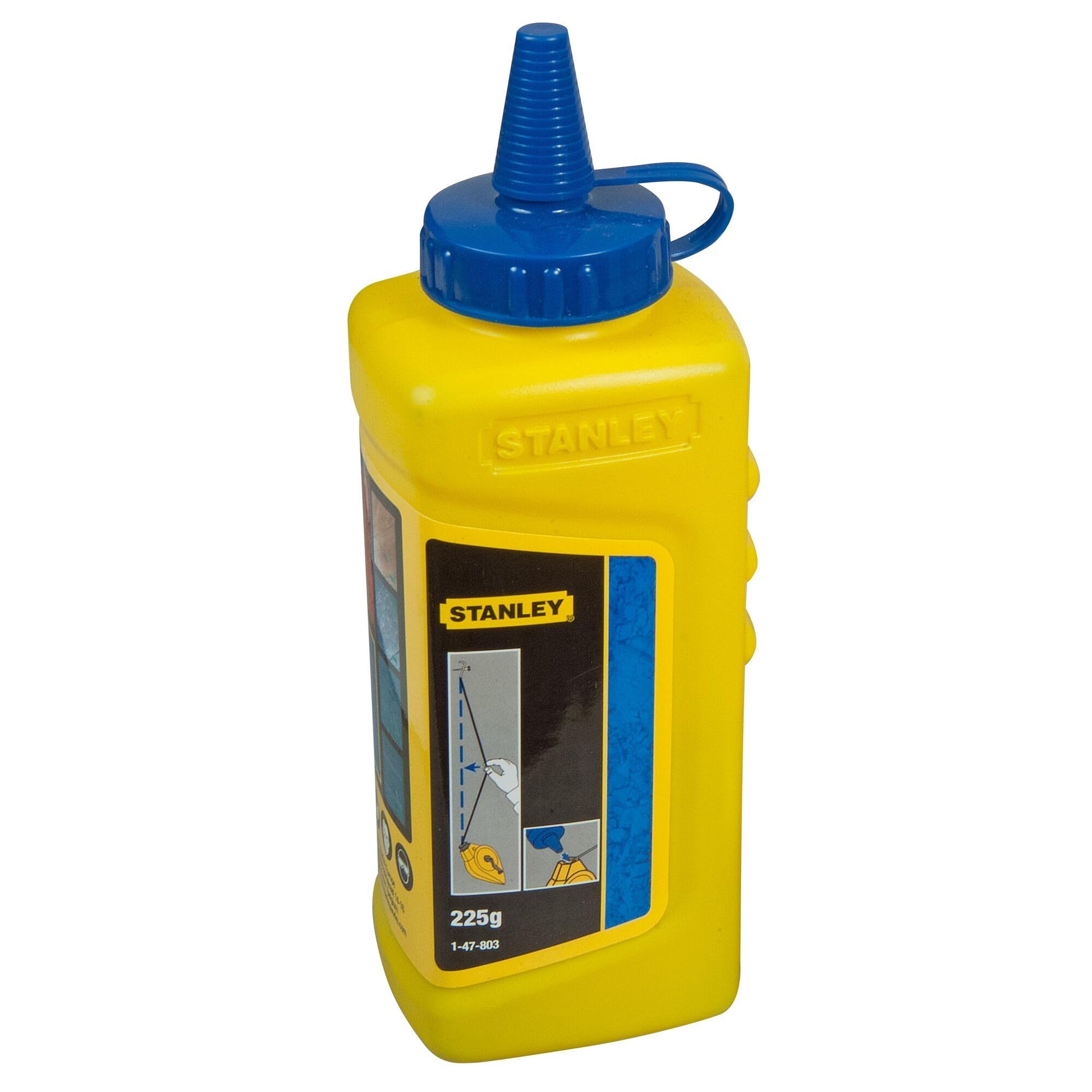 Stanley 1-47-803 - Tiza de trazar en polvo azul de 225 g