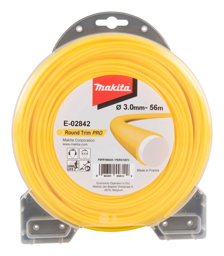 Makita E-02842 - Hilo de corte redondo (3,0 mm x 56 m)