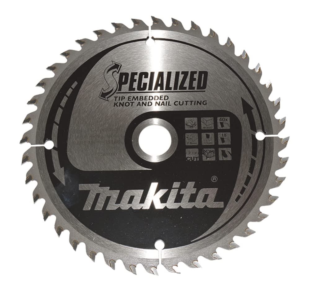 Makita B-33168 - Hoja de sierra especializada, 165 x 20 mm, 40 z