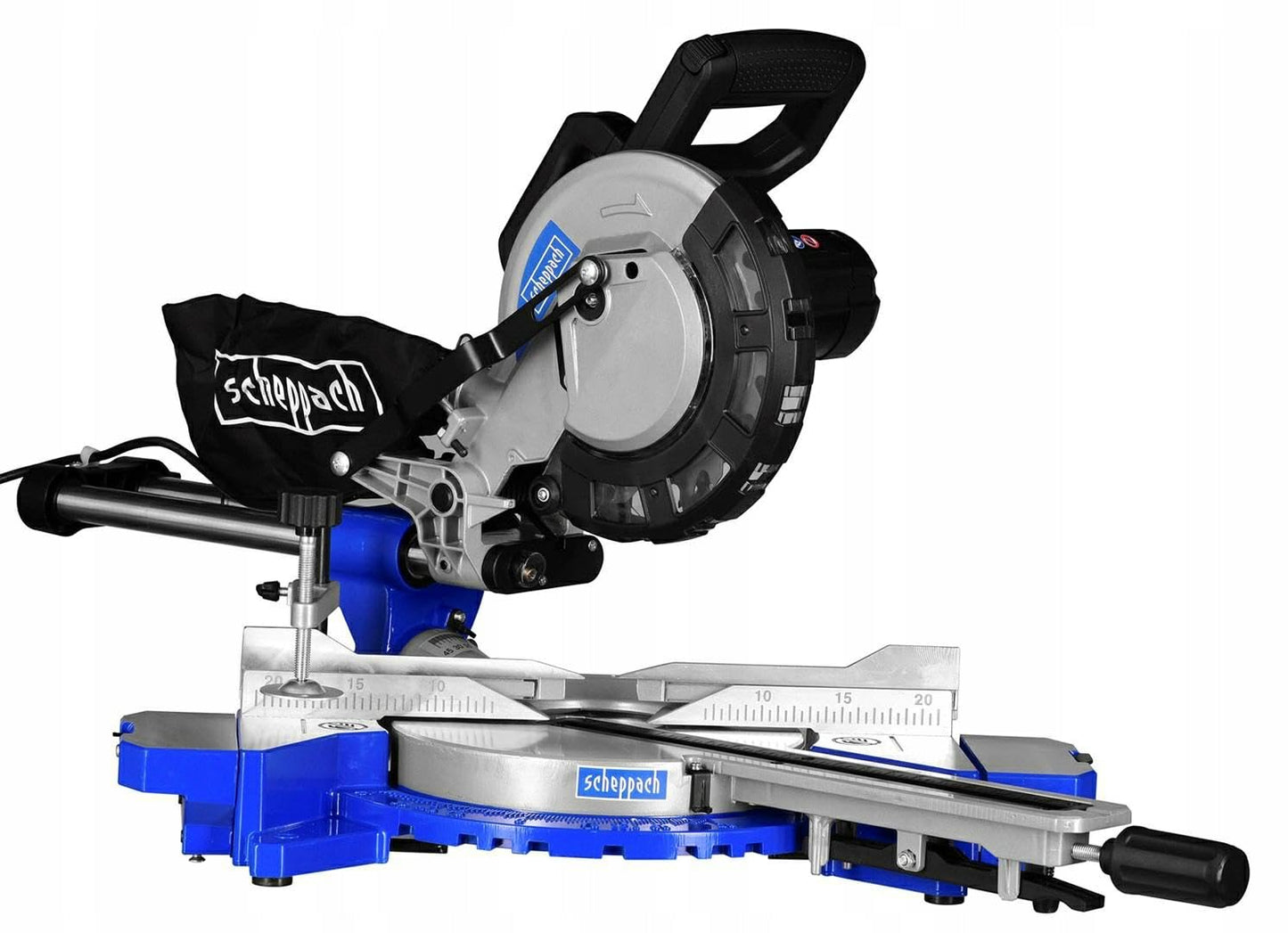 Scheppach 59012159958 - Ingletadora HM216 Softstart, 2000 W, Hoja de 216 mm, Corte 340x65 mm