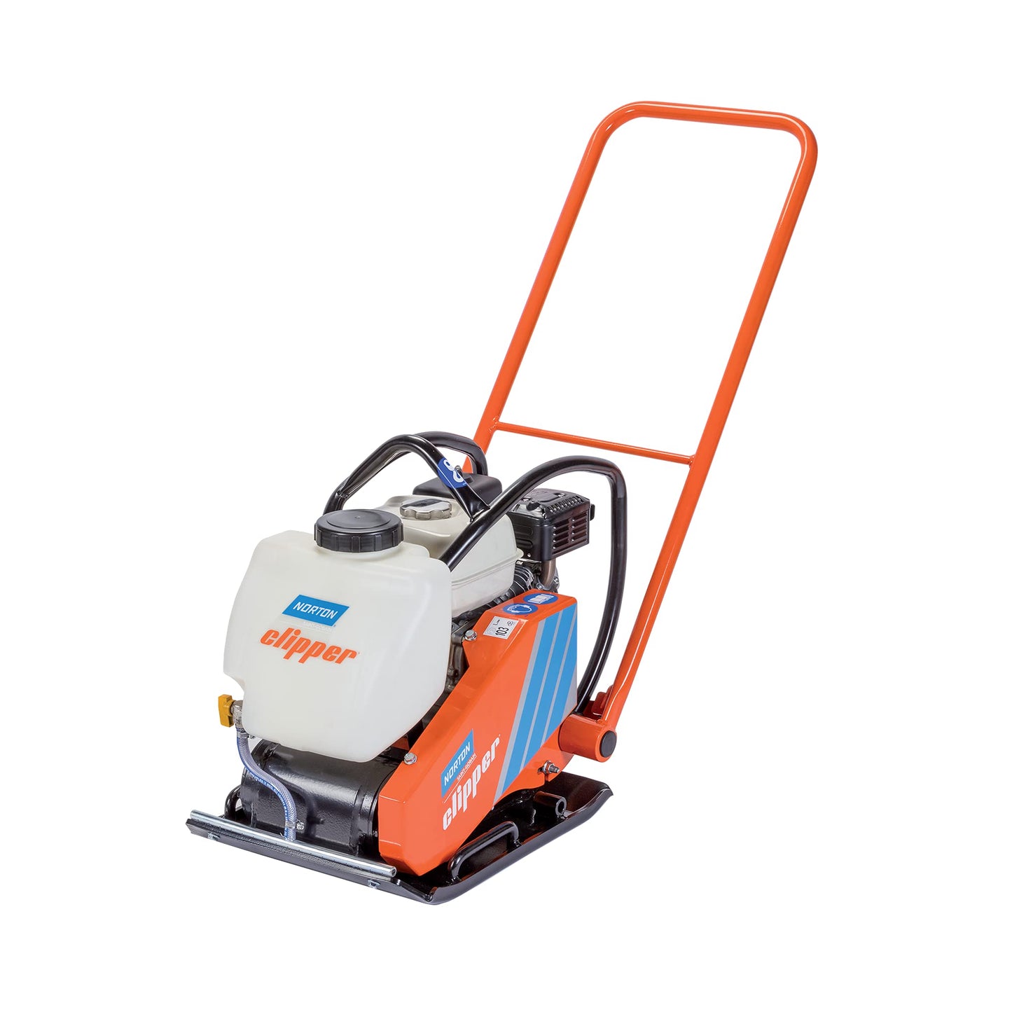Norton 70184608007 - Placa compactadora unidireccional Clipper CFP 13W, Honda GX160, 3,6 kW, placa 420 x 550 mm, 78 kg