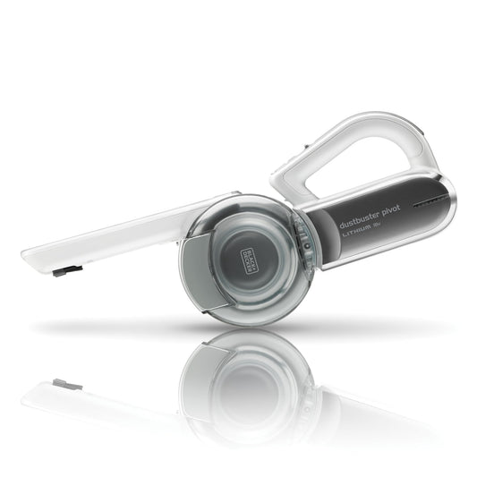 Black+Decker Aspirador de Mano sin Cable de 18 V con Cabezal pivotante, 8 Posiciones de Limpieza, Base de Carga y Accesorios, PV1820L-QW