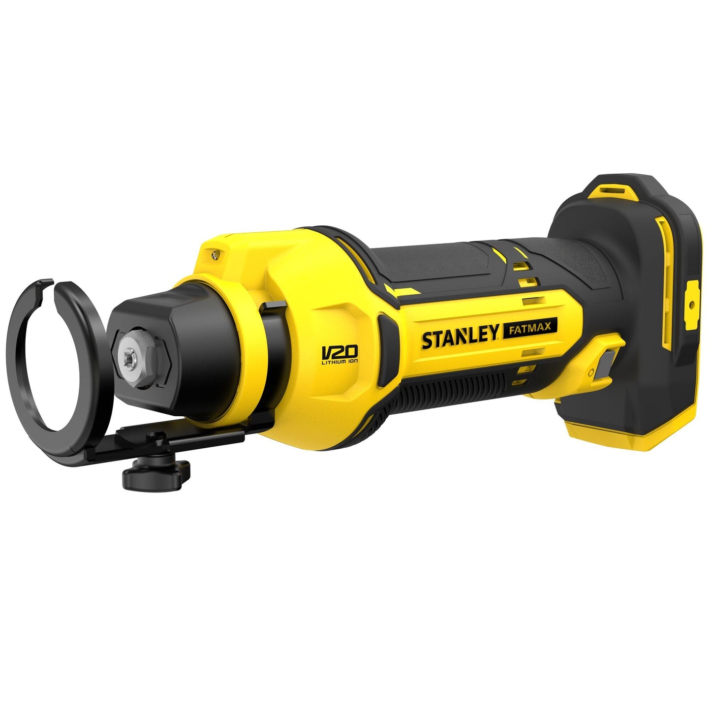 Stanley Sierra de Corte para Panel Yeso V20 Li-ION 18V, velocidad 26.000 RPM, diámetro de pinzas 3, 2 mm (1/8"), 6, 35 mm (1/4"), Luz LED. Sin cargador/batería. para profesionales y manitas