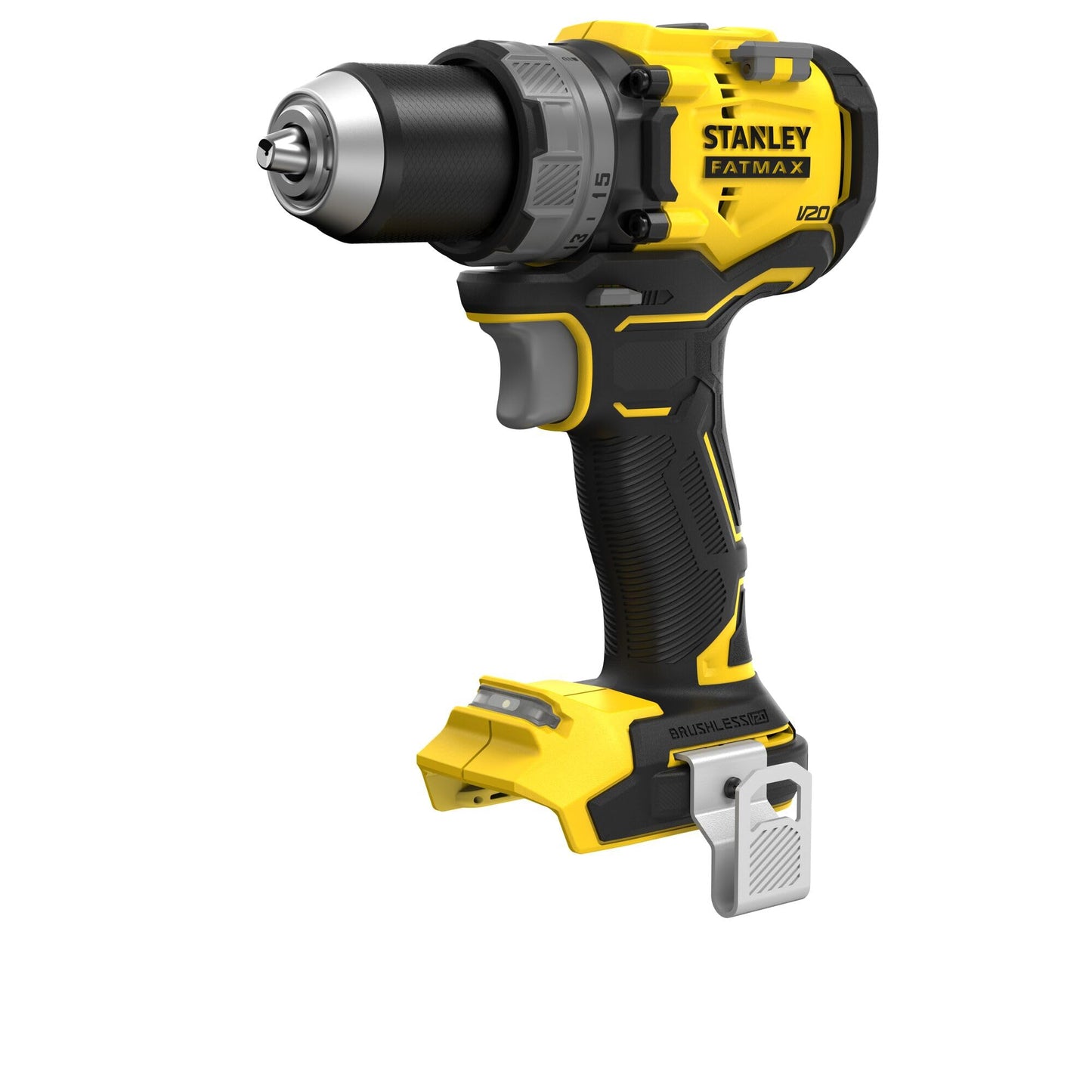 Stanley FATMAX SFMCD725B-XJ - Taladro sin escobillas de 18 V V20 Premium, unidad desnuda, SFMCD725B-XJ