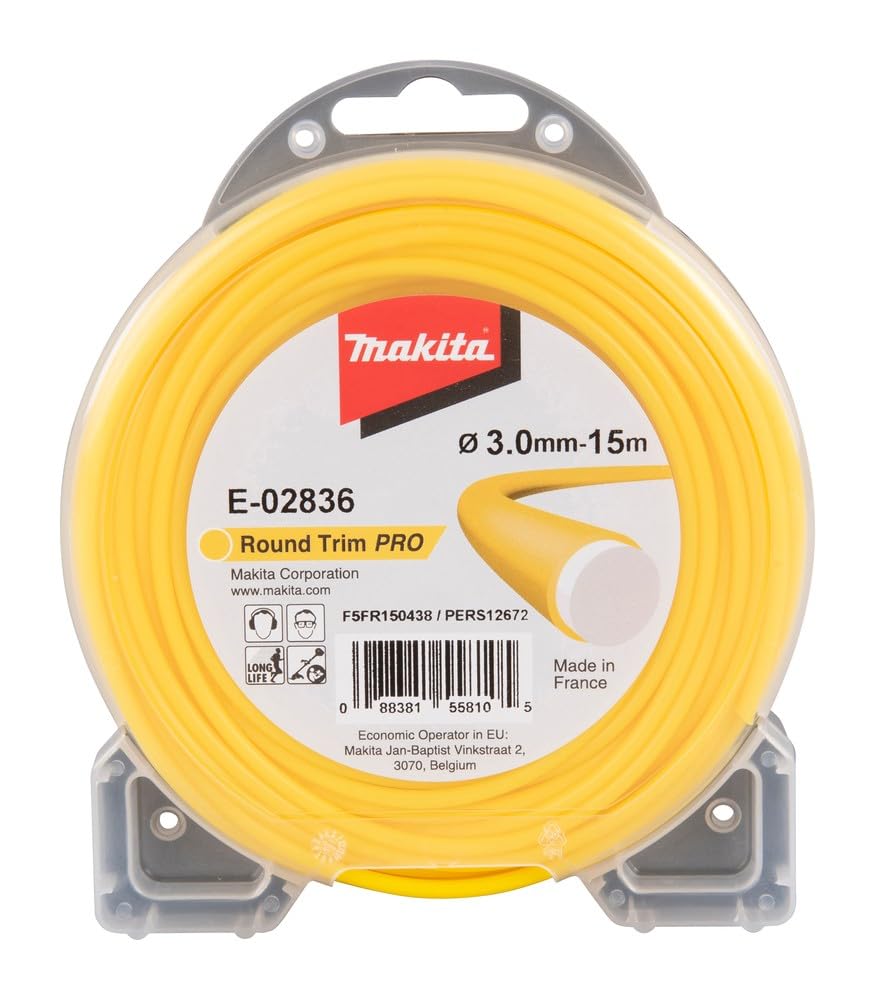 Makita E-02836 - Hilo de corte redondo (3,0 mm x 15 m)