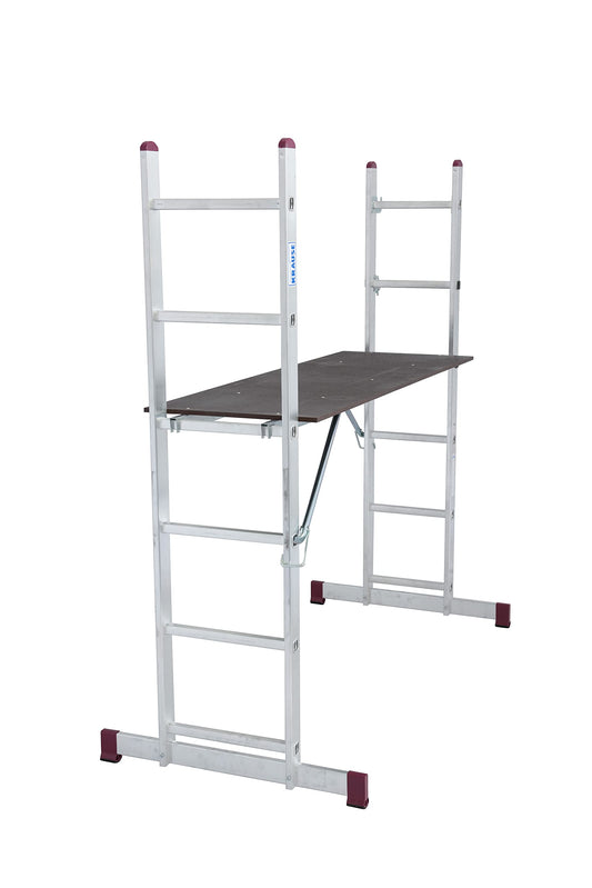 Krause 082015 - Andamio de escalera de aluminio Corda, 2x6 peldaños