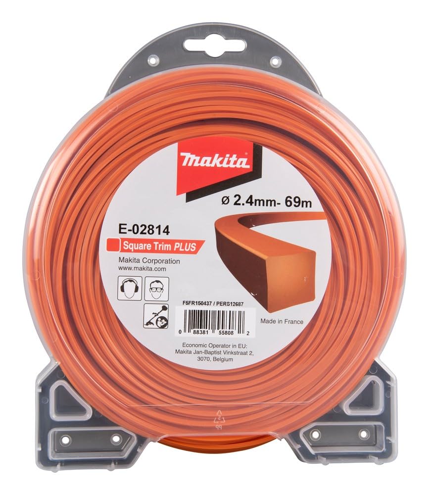 Makita E-02814 - Desbrozadora de alambre redondo Recortadora de bordes 2,4mm x 69m