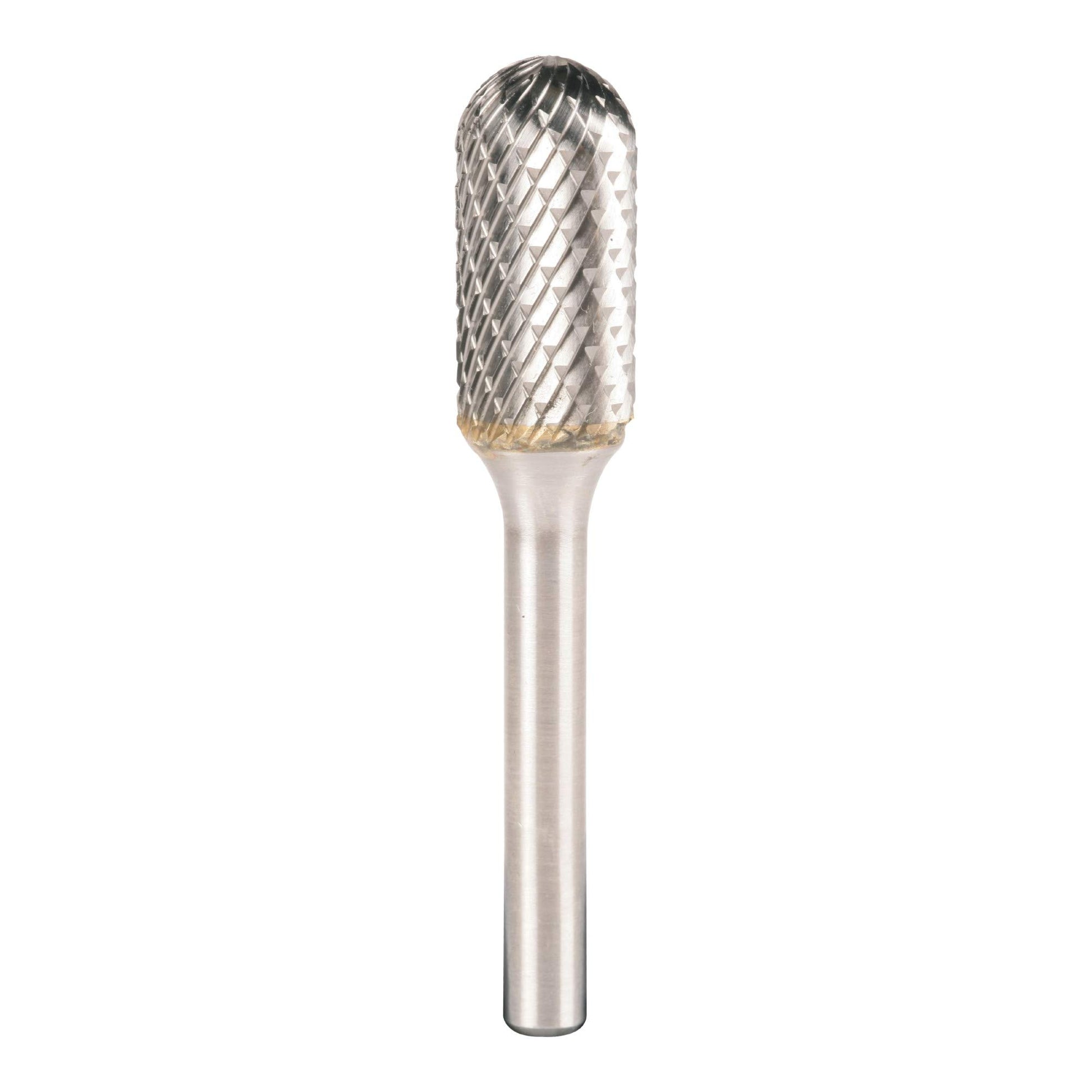 Klingspor 295727 - Fresa rotativa de metal duro HF 100 C cilíndrica con punta redonda WRC, 9,6 x 19 mm, vástago de 6 mm
