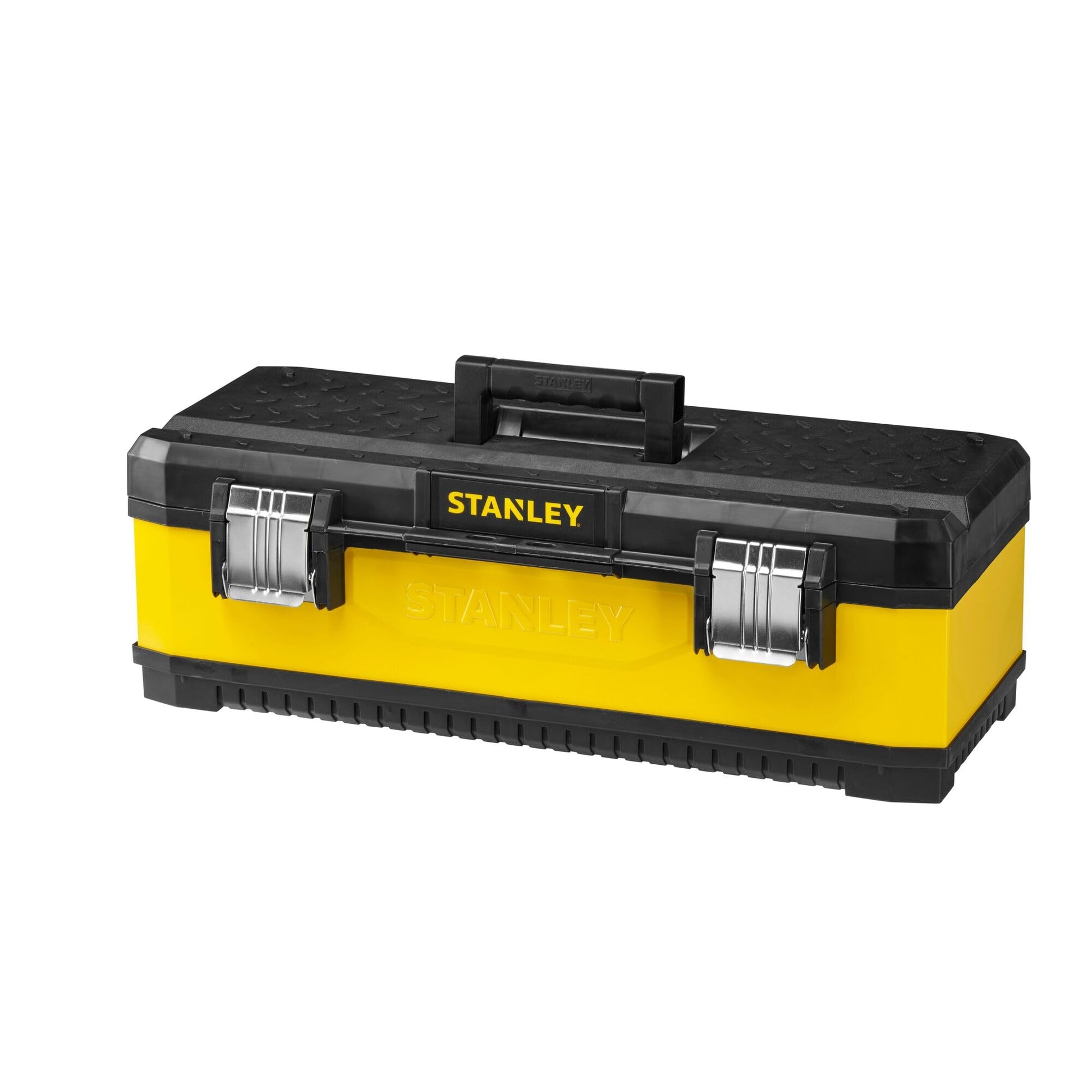 Stanley 1-95-614 - Caja de herramientas metálica amarilla 26" 66,2 x 29,3 x 22,2 cm