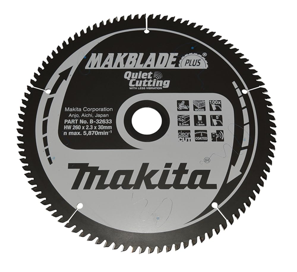 Makita B-32633 - Hoja de Sierra Circular TCT 260x30mm 100T Madera