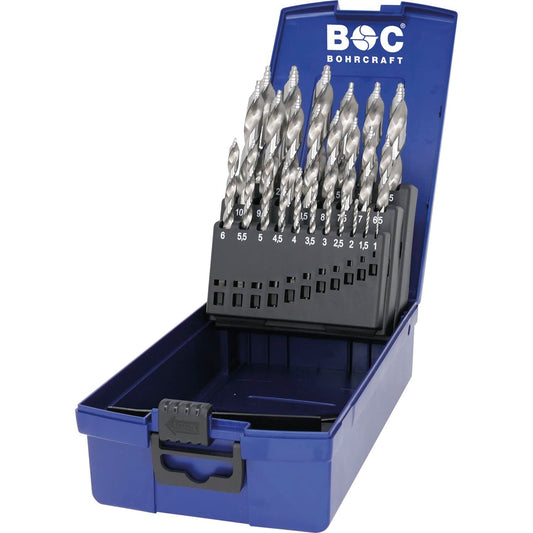 Bohrcraft 12021330025 - Jg. Brocas KG13 TURBO STEP HSS-G DIN 338 TURBO STEP P+ / 25-uds.