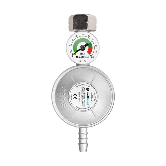 Cellfast 52-501 - Regulador de gas con manómetro