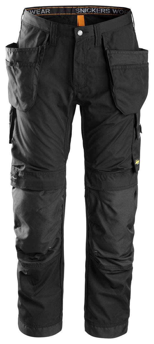 Snickers Workwear 6201 Pantalones largos de trabajo AllroundWork con bolsillos flotantes color negro