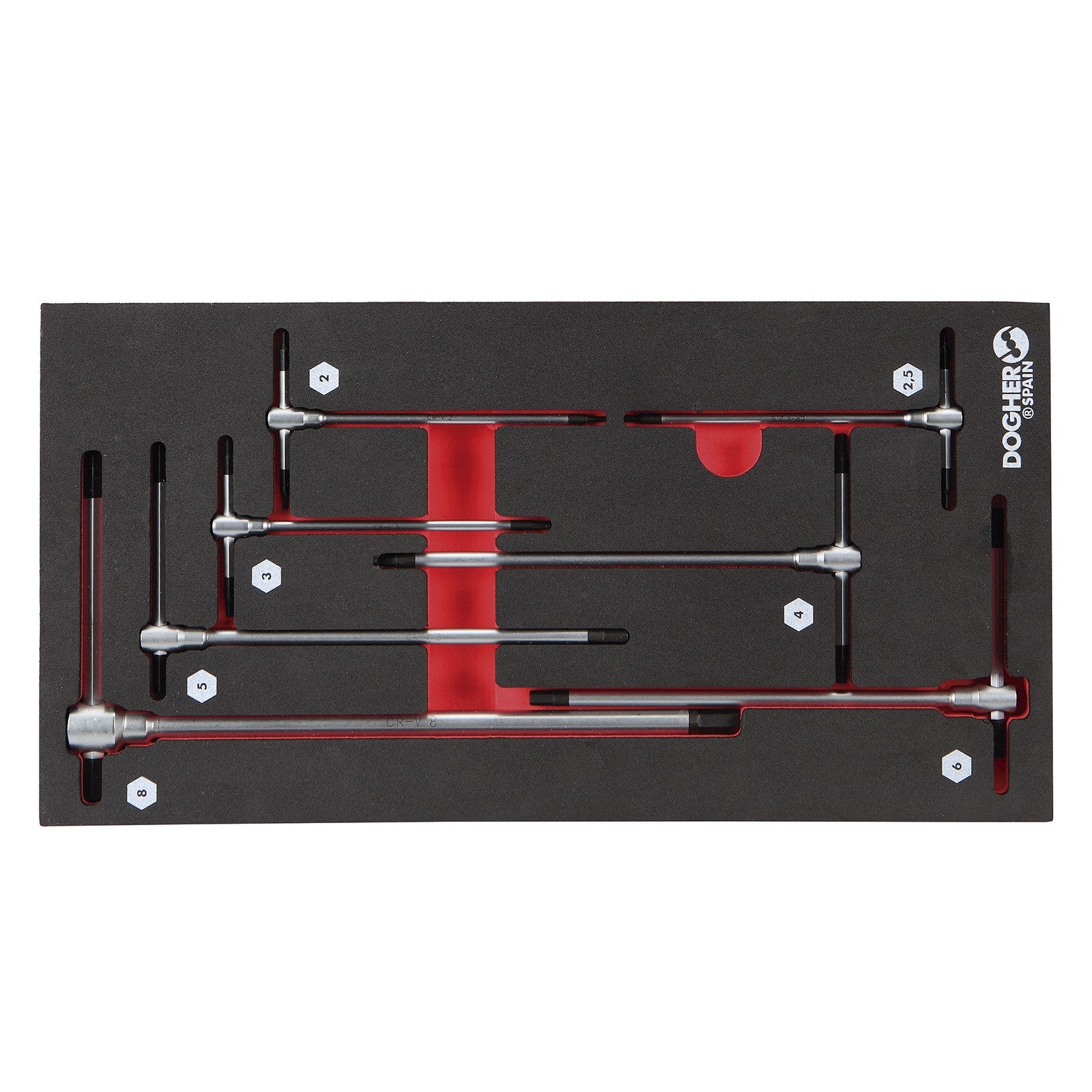 Dogher 623-080 - Bandeja Combinable 7 Llaves Corredizas T 1/3