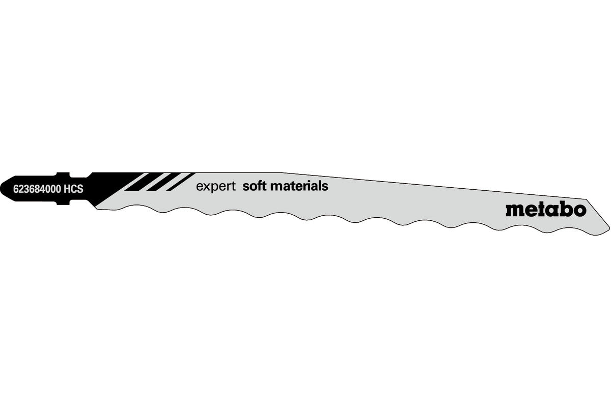 Metabo 623684000 - Hojas para sierra de calar "expert soft materials" - Lote de 3 uds