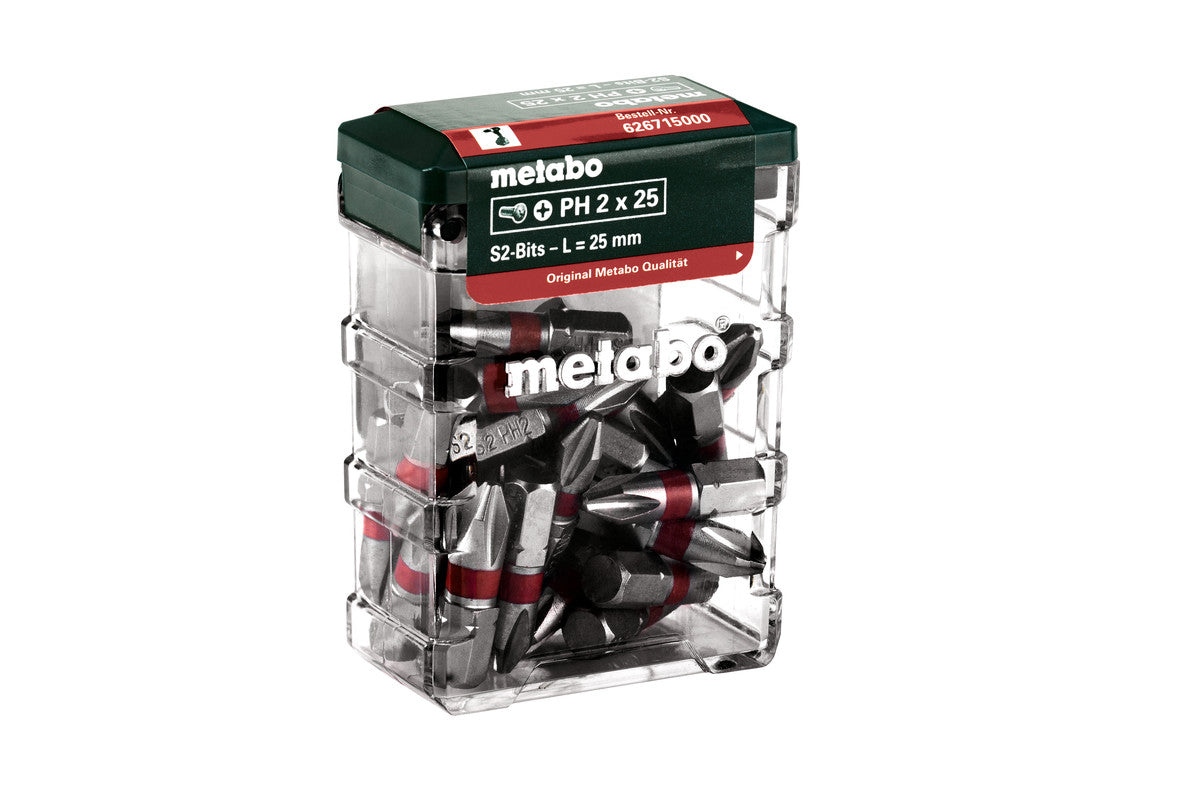 Metabo 626715000 - Caja de puntas PH2, SP, 25 piezas