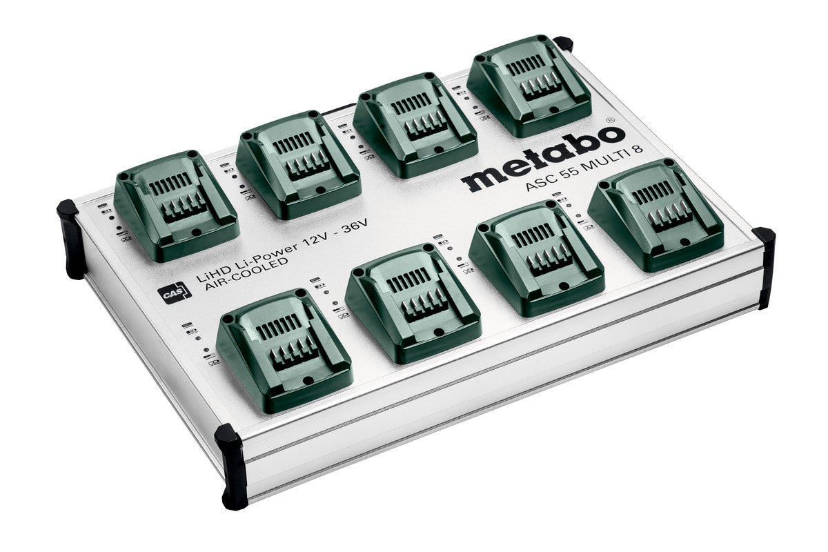 Metabo 627093000 - Estación de carga rápida ASC 55 MULTI 8, 12-36V, UE