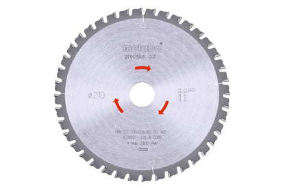 Metabo Hojas para sierras circulares "precision cut wood", calidad professional, para sierras circulares semiestacionarias
