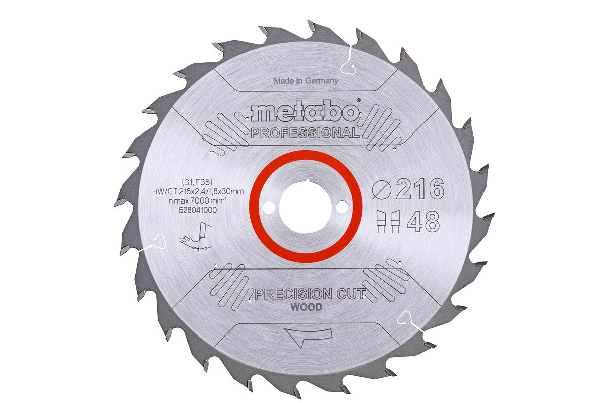 Metabo Hojas para sierras circulares "precision cut wood", calidad professional, para sierras circulares semiestacionarias — 628041000
