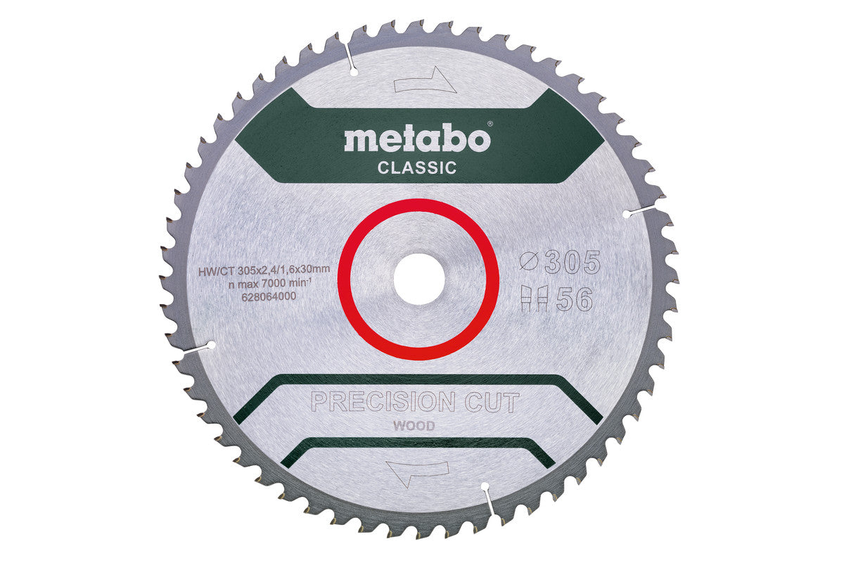 Metabo Hojas para sierras circulares "precision cut wood", calidad classic, para sierras circulares semiestacionarias — 628064000