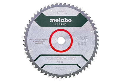 Metabo Hojas para sierras circulares "precision cut wood", calidad classic, para sierras circulares semiestacionarias — 628064000