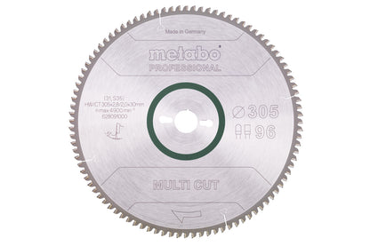Metabo Hojas para sierras circulares "multi cut", calidad professional, para sierras circulares semiestacionarias — 628091000