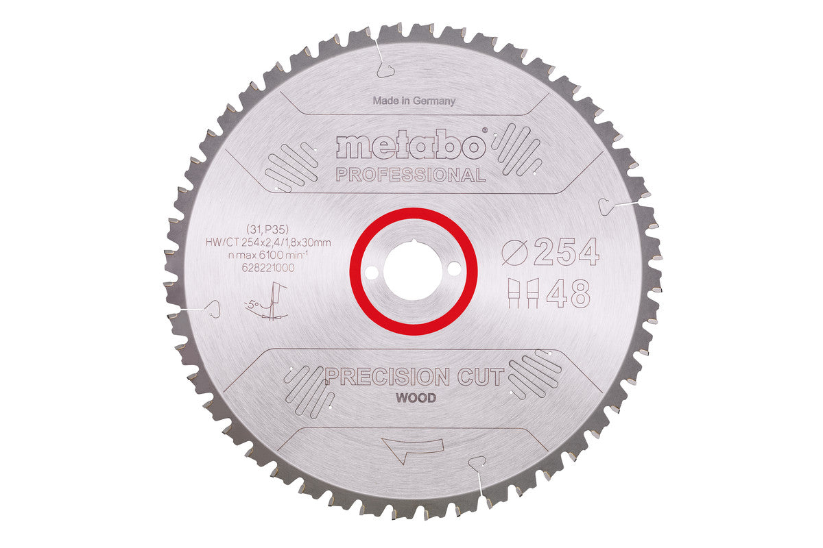 Metabo Hojas para sierras circulares "precision cut wood", calidad professional, para sierras circulares semiestacionarias — 628221000