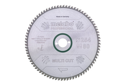 Metabo Hojas para sierras circulares "multi cut", calidad professional, para sierras circulares semiestacionarias — 628223000