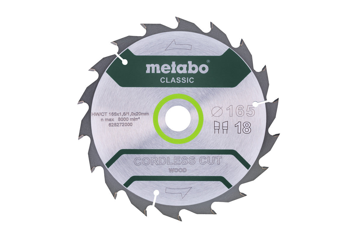Metabo 628272000 - Hojas para sierras circulares "cordless cut wood", calidad classic, para sierras circulares manuales