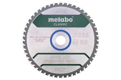 Metabo Hojas para sierras circulares "steel cut/sandwich panel", calidad classic, para sierras circulares manuales — 628681000