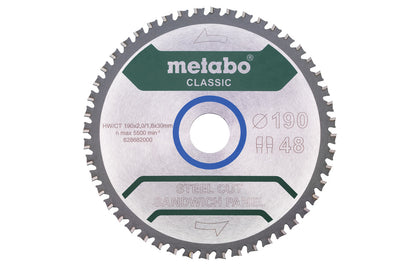 Metabo Hojas para sierras circulares "steel cut/sandwich panel", calidad classic, para sierras circulares manuales — 628682000