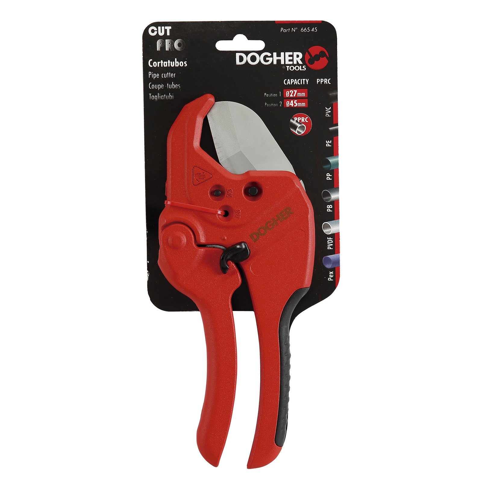 Dogher 665-45 - Cortatubos Multicapa Y Plastico 27-45Mm