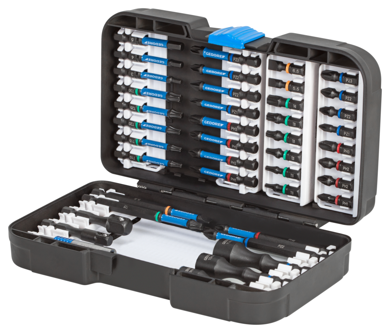 GEDORE 666-042 - 1/4" Torque Bit Set, 42 Pieces