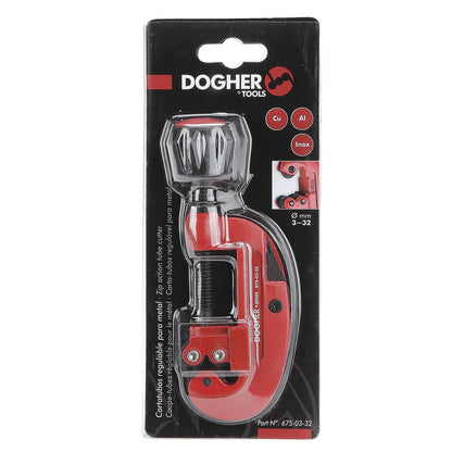 Dogher 675-03-32 - Cortatubos Regulable Para Metal 3-32Mm