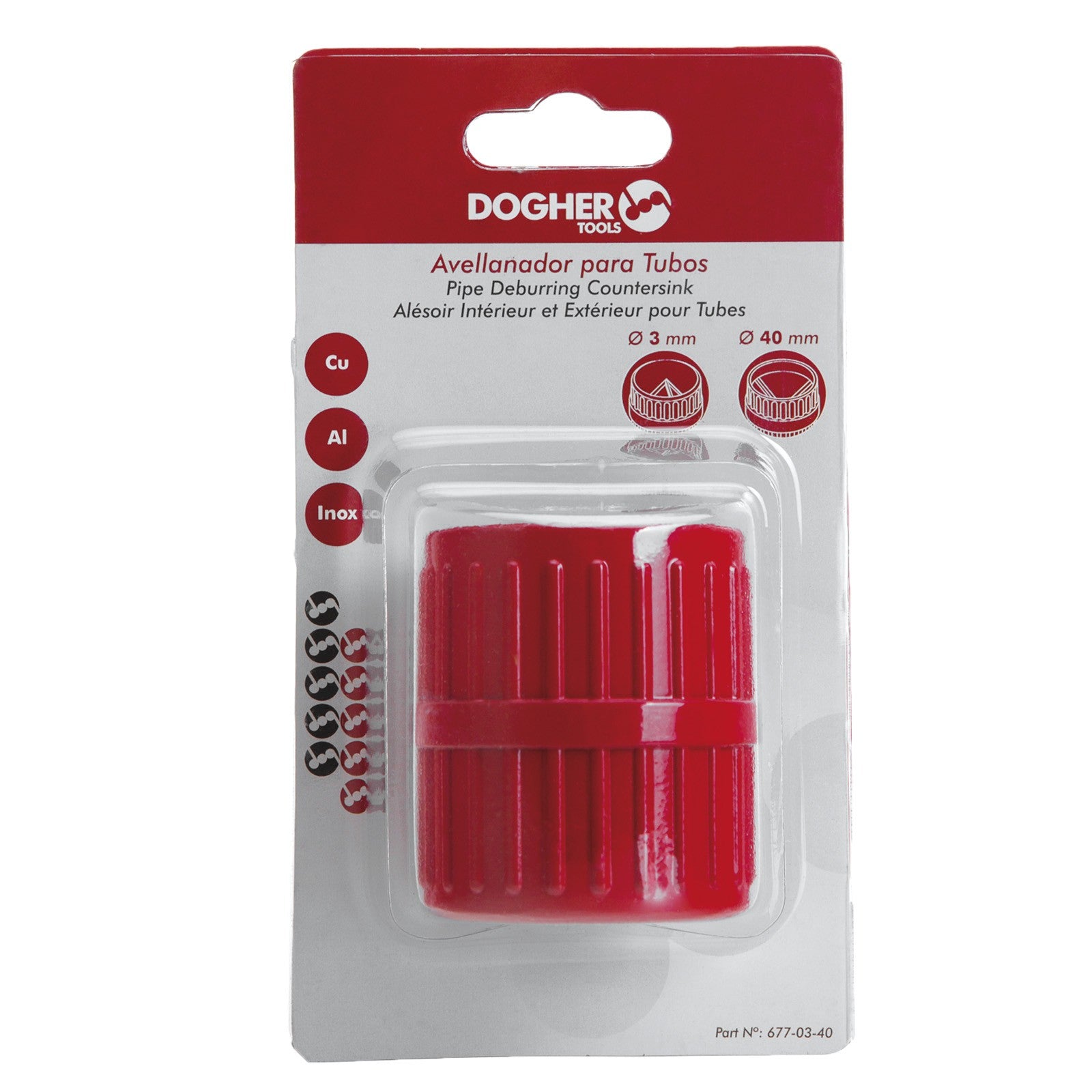 Dogher 677-03-40 - Avellanador Cilindrico Metal Int&Ext