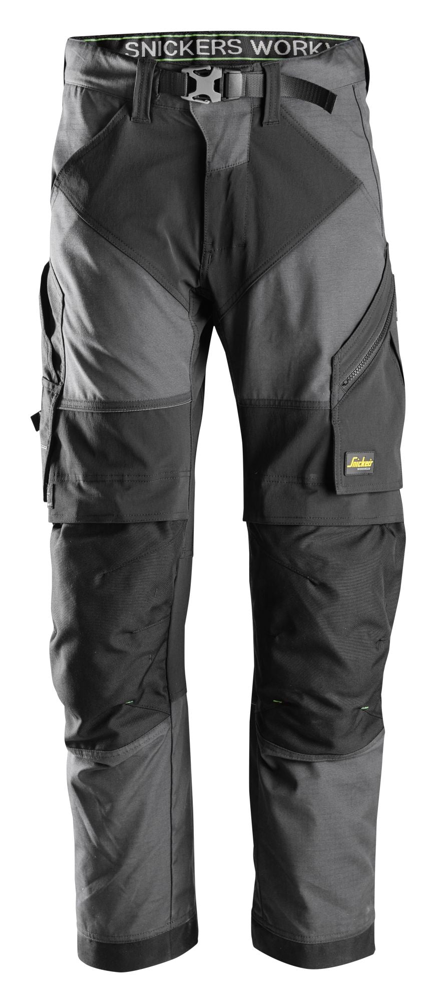 Snickers Workwear 6903 Pantalones largos de trabajo FlexiWork gris acero/ negro