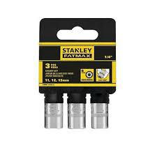 STANLEY Jeu de 3 douilles 1/4'' FATMAX 11-12-13 mm - Douille et accessoire