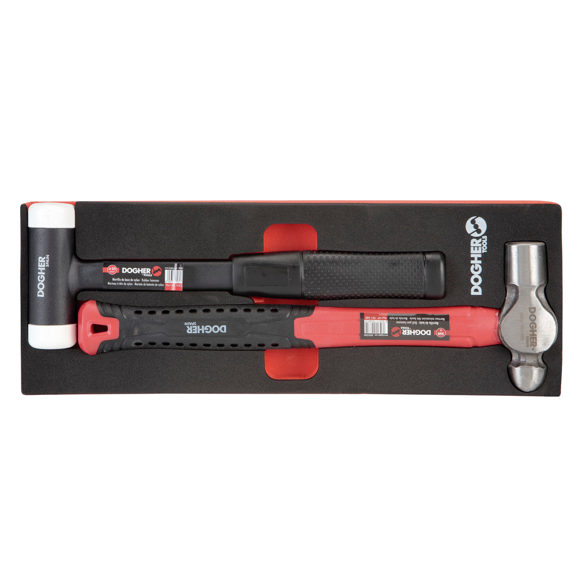 Dogher 025-711 - Carro Mecánico Industrial Silver F1 7 Cajones 183 Herramientas