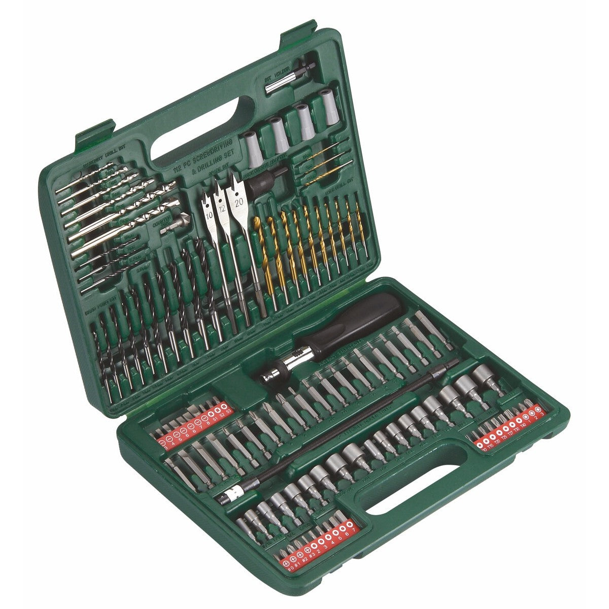 Hikoki 705315M - Juego de brocas y taladros, 112 piezas