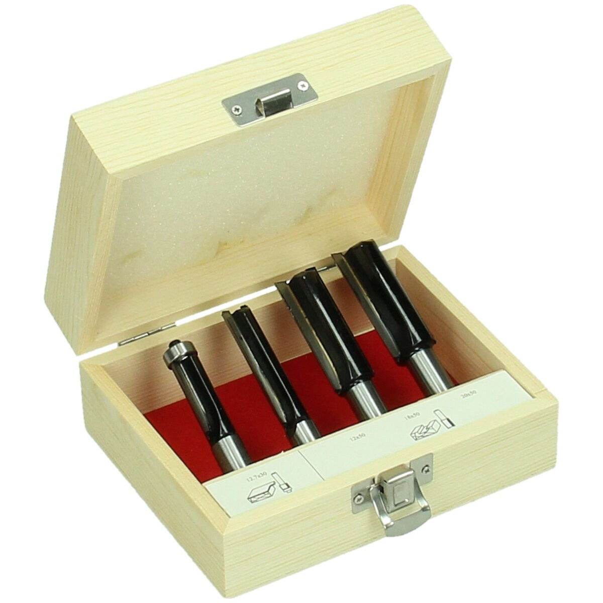 Hikoki 711012 - Juego de brocas de fresar de 12 mm 4 piezas
