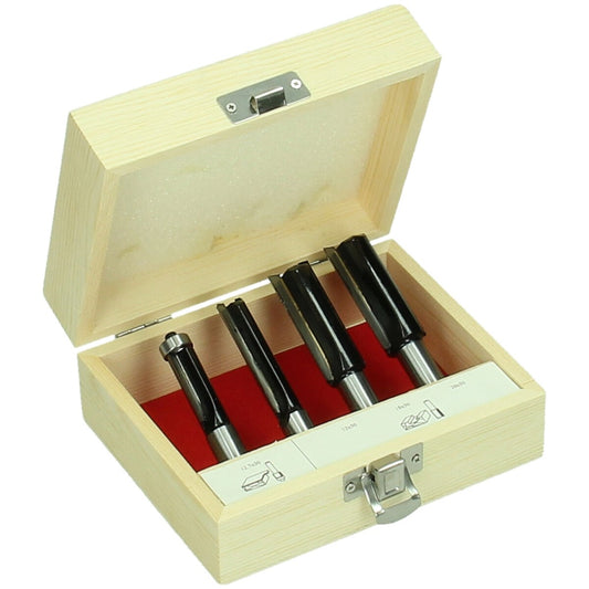 Hikoki 711012 - Juego de brocas de fresar de 12 mm 4 piezas