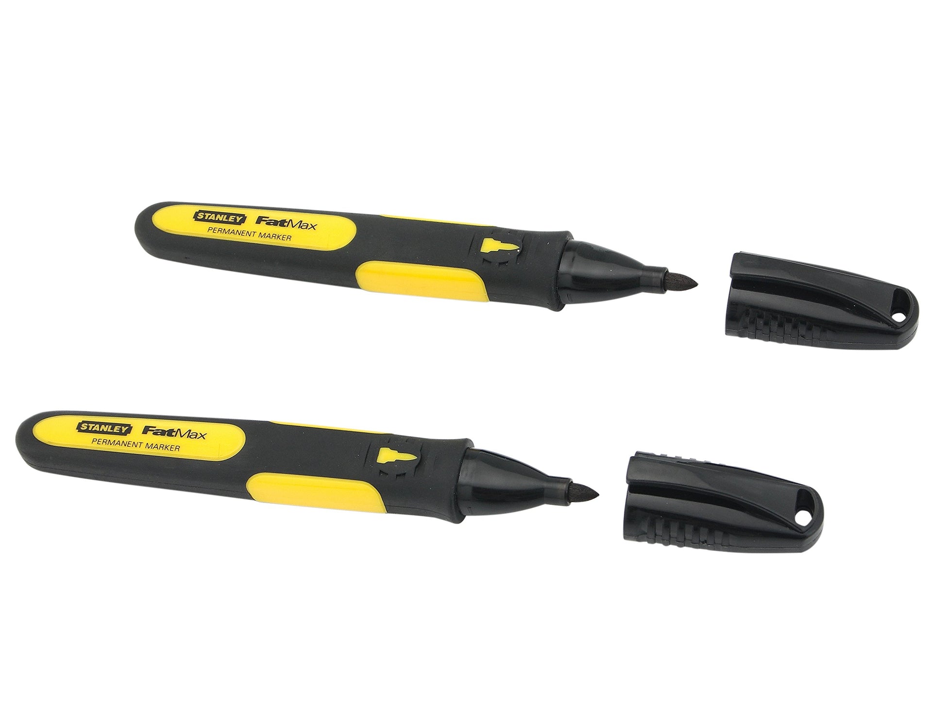 Stanley 0-47-312 - Marcador FatMax de punta fina negro (2 uds.)