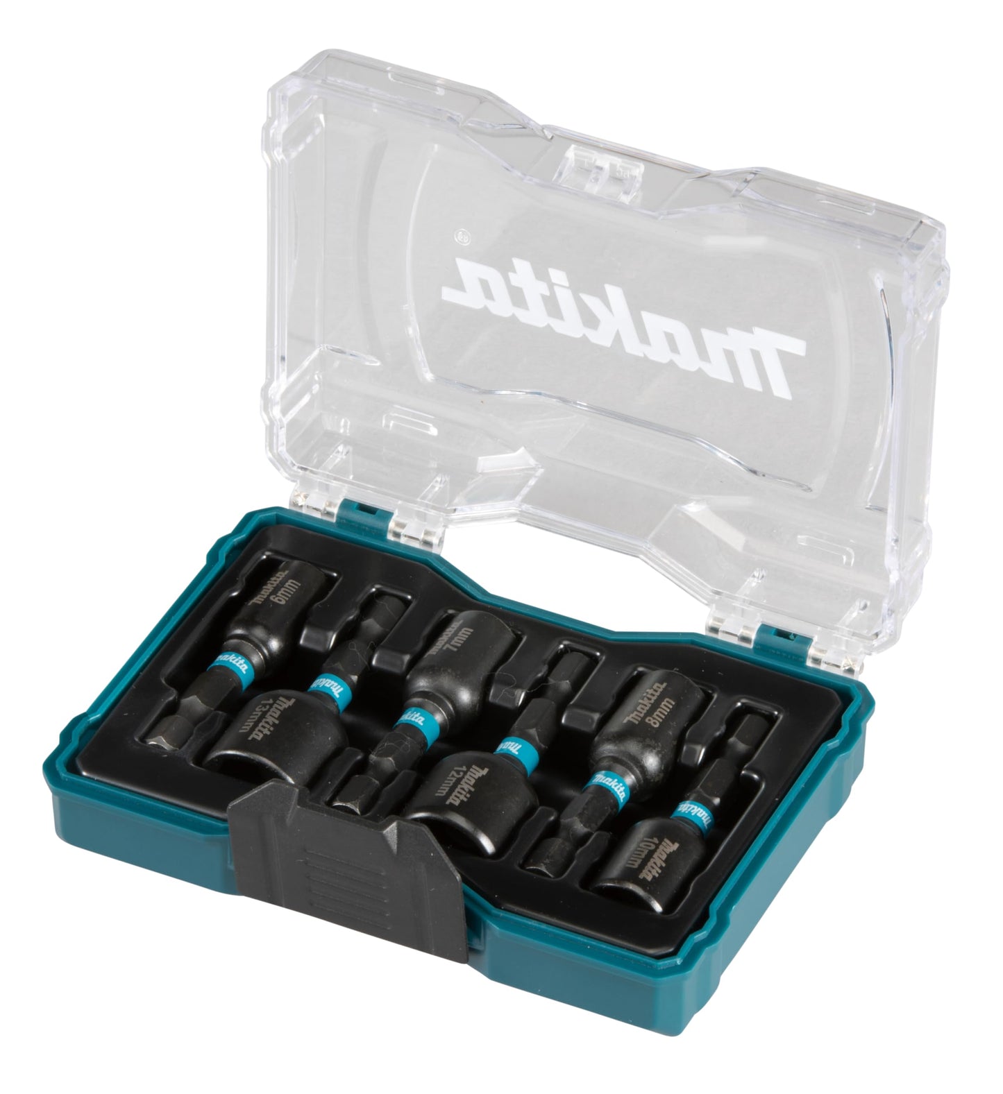 Makita E-15768 - Juego de vasos 1/4" de 50 mm, Impact Black (Lote de 6 uds)