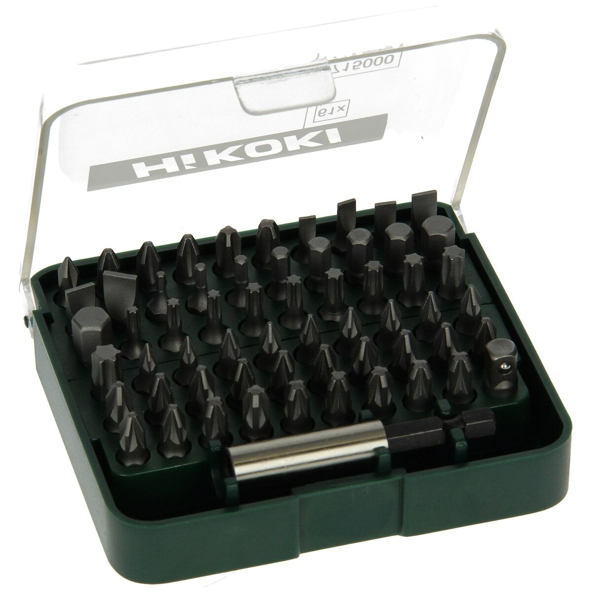 Hikoki 715000 - Caja de puntas 1/4", 61 piezas, 25 mm