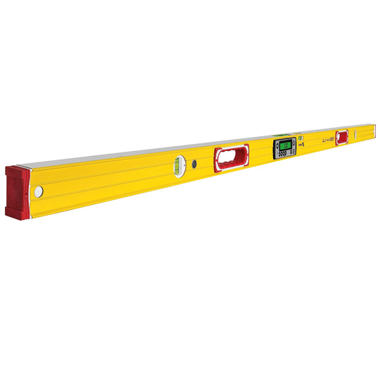 Stabila 198206 -  Nivel magnético de burbuja electrónico TECH 196M DL, IP 67, 183 cm, con bolsa para niveles de burb