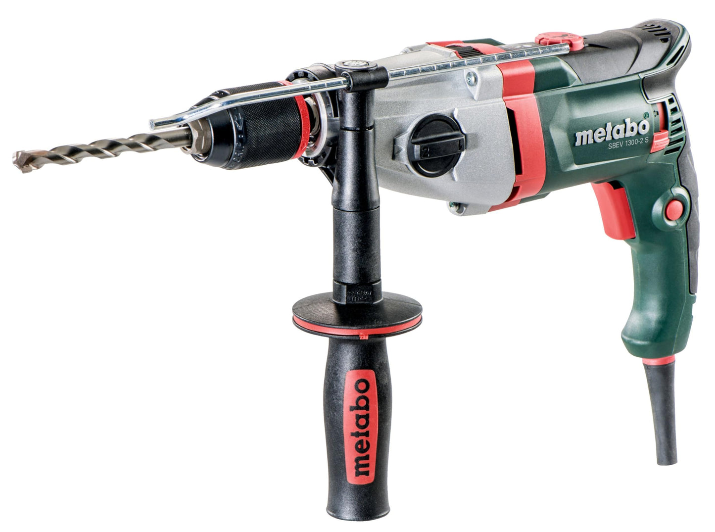 Metabo 600786500 - Taladro percutor SBEV 1300-2 S 1300 W, 2 velocidades, portabrocas rápido