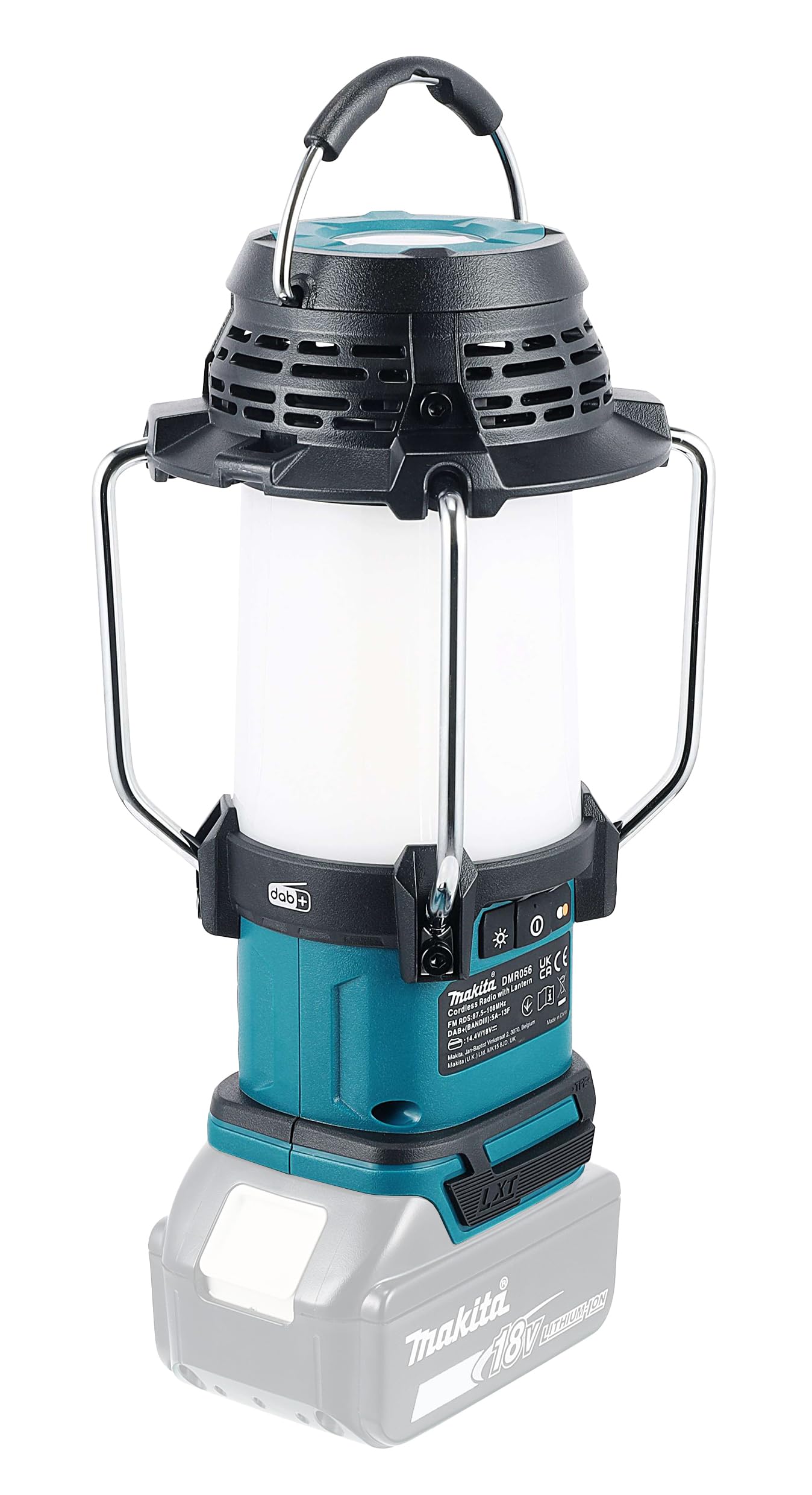 Makita DMR056 - 14.4V/18V Li-ion LXT Radio con linterna - Baterías y cargador no incluidos